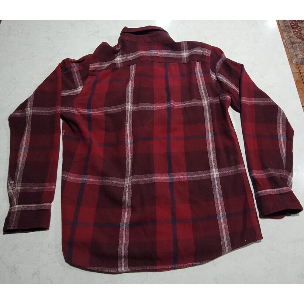 Hollister Flannel Plaid Checkered Shirt Mens Large Red Blue White NWOT - Picture 3 of 9